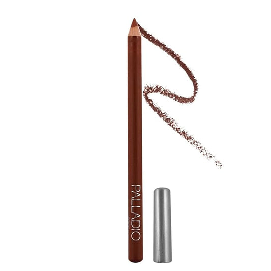 Palladio Lip Liner Pencil, Wooden, Firm yet Smooth, Contour and Line with Ease, Perfectly Outlined Lips, Comfortable, Hydrating, Moisturizing, Rich Pigmented Color, Long Lasting, Spice