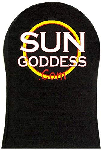 SUN GODDESS - Sunless Self Tanning Lotion - VERY DARK - 8 oz + INCLUDES: Applicator Mitt, Application Gloves, Best Fake Tanner Lotion Mousse Spray Sample – Gorgeous, Natural Looking Tan Lasts 7 Days