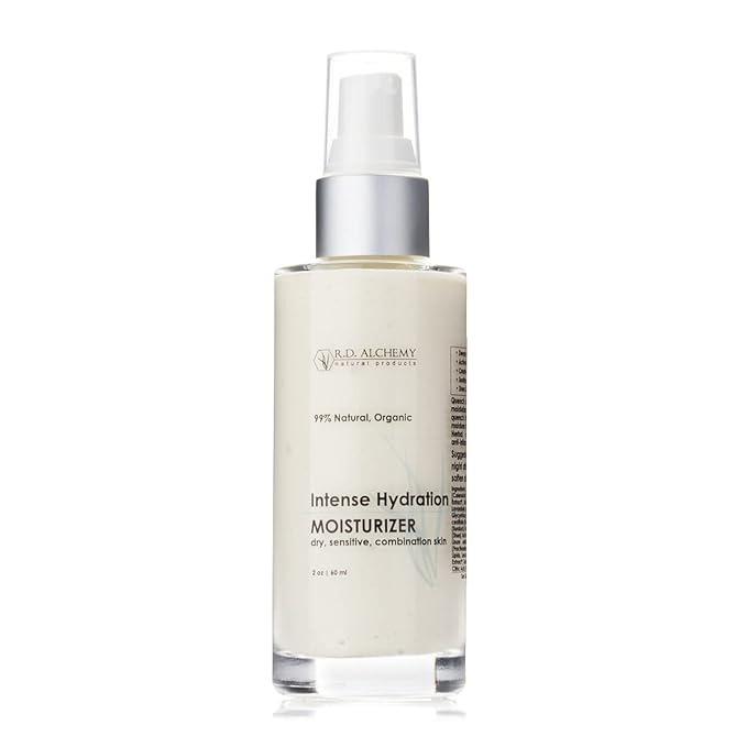RD Alchemy - 99% Natural & Organic Intense Hydration Moisturizing Cream - Lightweight, deeply hydrating moisturizer for dry skin, smooths fine lines and wrinkles leaving skin soft and glowing.