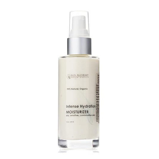 RD Alchemy - 99% Natural & Organic Intense Hydration Moisturizing Cream - Lightweight, deeply hydrating moisturizer for dry skin, smooths fine lines and wrinkles leaving skin soft and glowing.