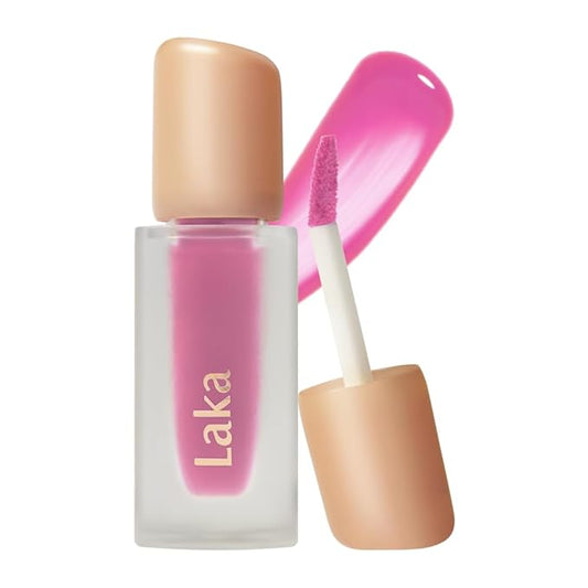 Laka Fruity Glam Tint, 4.5g/0.15oz, Glowing Lip Stain with Wide Color Spectrum, Hydrating & Lightweight Texture, Buildable Color, Non-Sticky, Vegan, K-Beauty (#110 Soda)