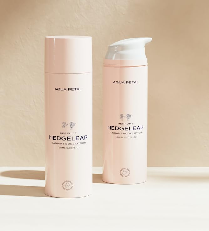 HedgeLeap Scented Body Lotion – Fragrance Moisturizer Cream Hydrating Formula Fruity-Floral Perfume Scent | 2% Niacinamide & Hyaluronic Acid | Aqua Petal, 150 ml