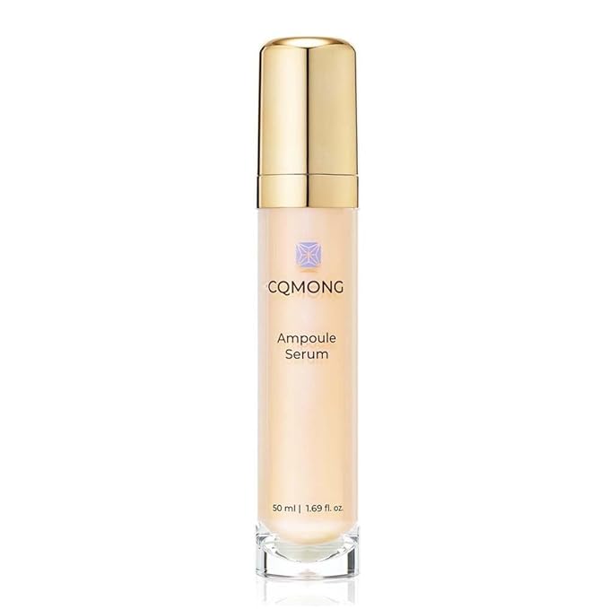 CQMONG Ampoule Facial Serum 1.69 fl oz for Glowy Skin, Hydrating, Wrinkles, Dark spot, Fleckles & Blemish/Hyaluronic Acid, Vitamin C, Collagen, Peptide, Niacinamide/Natural Herb Scent/Korean
