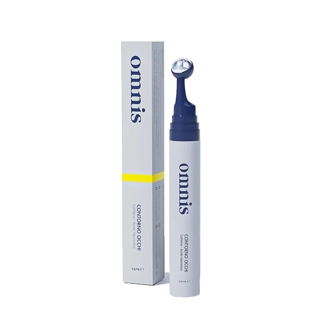 Omnis Uomo Eye Cream – Anti-Puffiness, Dark Circles & Wrinkles Treatment with Hyaluronic Acid, Caffeine and Argireline – Refreshing and Rested Look – 0.5 fl oz