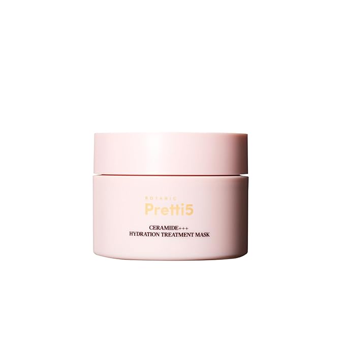 Pretti5 Botanic Ceramides+++ Hydrating Treatment Mask Provides Deep Hydration and A Strengthened Barrier for Dry, Sensitive, Dull Skin, Calms Inflammation & Redness