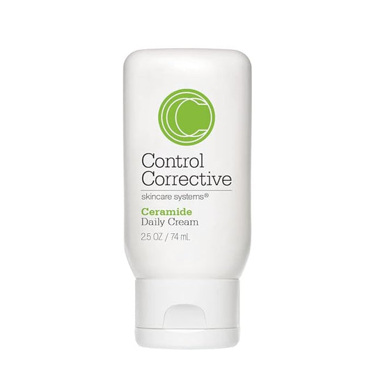 CONTROL CORRECTIVE Ceramide Daily Cream, 2.5 Oz - Light, Creamy Moisturizer Designed To Balance Skin, Super Hydrating, Non-Comedogenic & Moisturizes With Ceramides, Antioxidants And Humectants, Silky