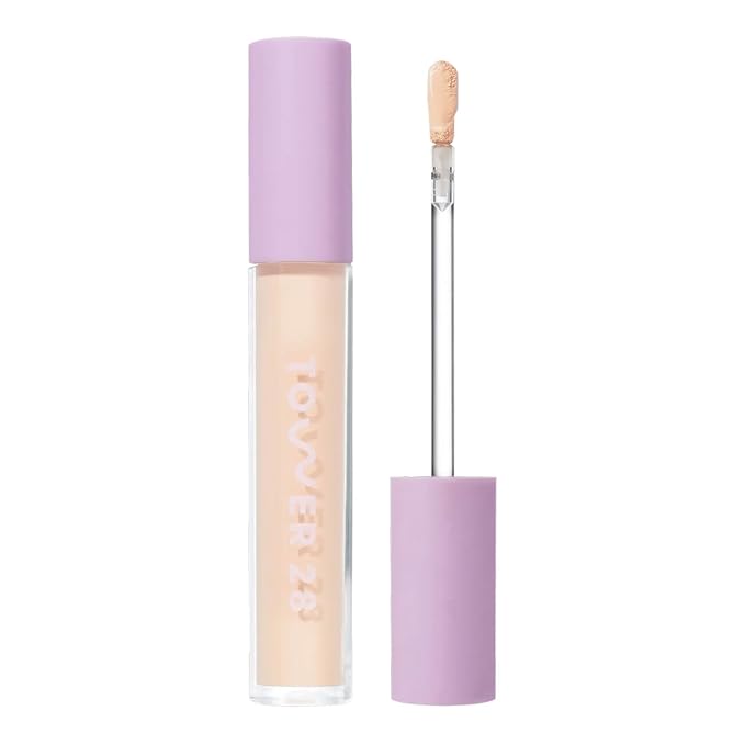 Tower 28 Swipe Serum Concealer - Hydrating Medium-Full Coverage Concealer + Under Eye Brightener - Skin Care Infused Makeup with Hyaluronic Acid + Soothing Centella - 3.0 Light/Warm Peach (0.22 oz)