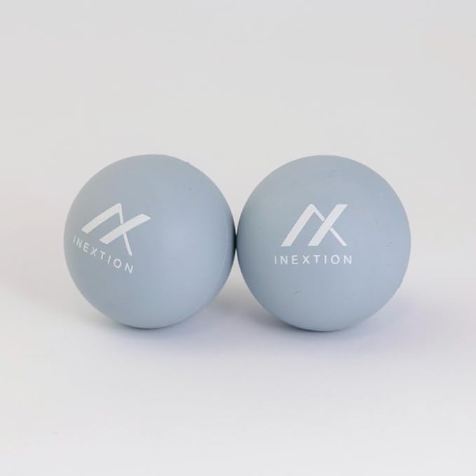 Therapy Massage Balls (2-Pack), High-Density Fascia Balls for Targeted Muscle Relaxation & Daily Recovery - 50D & 65D Hardness Options (Tranquil Blue + Tranquil Blue (65D+65D))