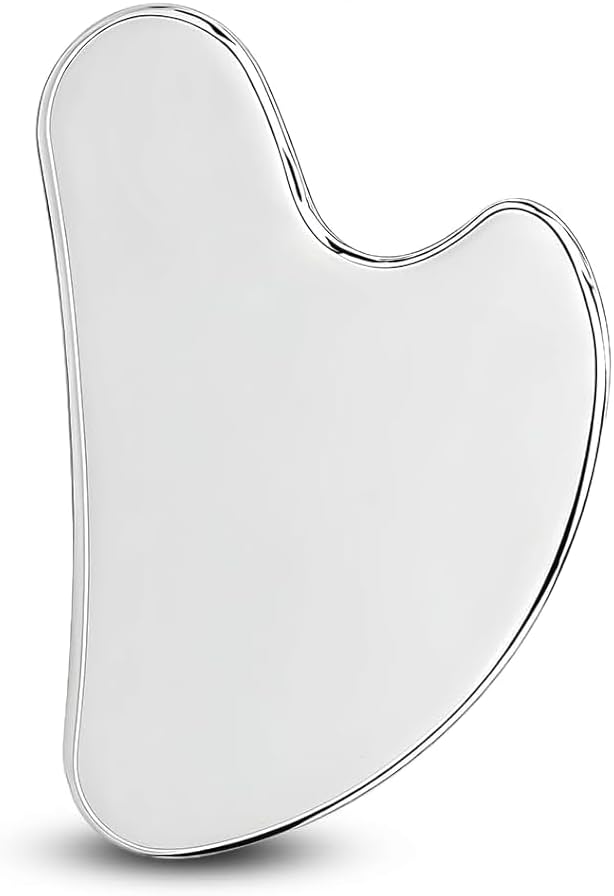 Stainless Steel Gua Sha Facial Massager Tools, Lymphatic Drainage Massager Metal Gua Sha Skin Self Care Gifts for Women