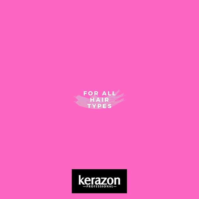KERAZON Intensive Brazilian Hair BTX Treatment 32oz 946ml For All Hair Types, Thermal Activated Hair Mask Damaged Dry Repair and Long Lasting Volume And Frizz Control. Salon Size Packaging may vary.