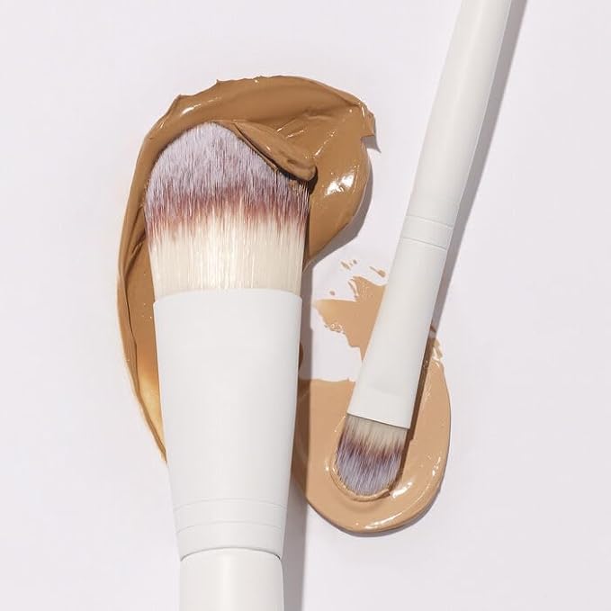 Well People Bio Complexion Brush Set, 4-Piece Face Brush Set For All Complexion Products, For Liquids, Powders & Creams, Cruelty-free Bristles