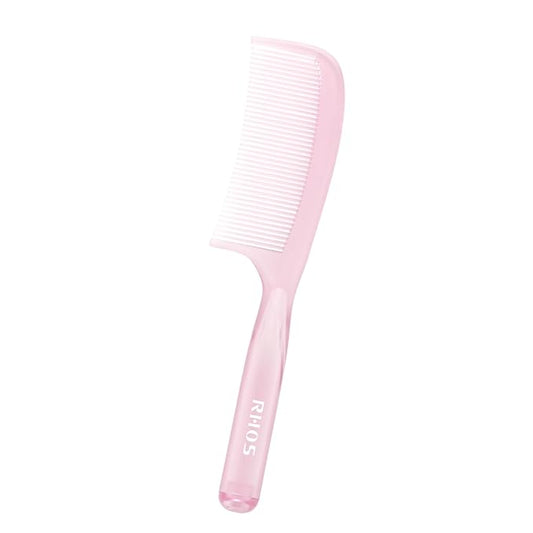 RHOS Detangler Hair Comb for Women and Men-Wide Tooth Comb for Curly,Thick,Wavy,Long Hair,Large Tooth Detangling Comb for Wet and Dry Hair-Styling Essentials Round Handle Hairdressing Comb(Pink)