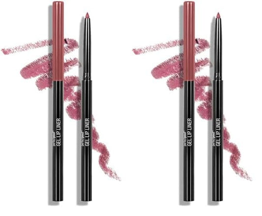 wet n wild Lip Liner Perfect Pout Matte Retractable Gel Lip Liner Pencil, Purple Lay Down the Mauves (Pack of 2)