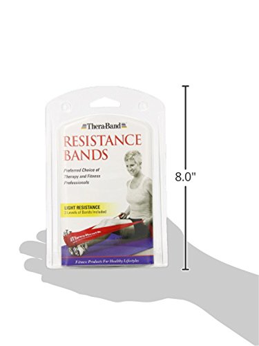 THERABAND Latex, Yellow/Red/Green - Beginner Set