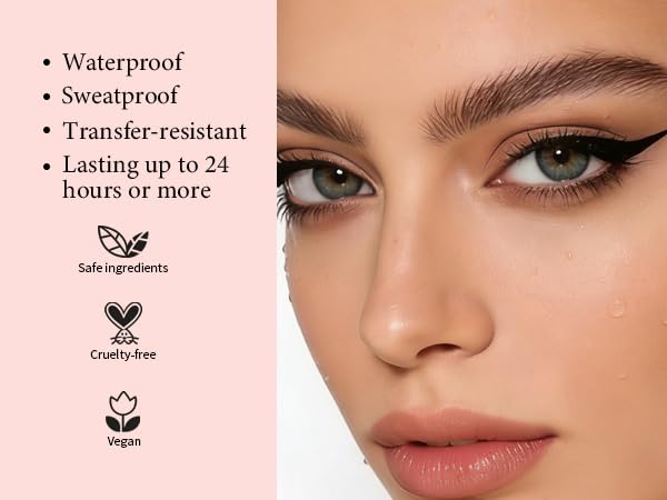 2-in-1 Brow Pen & Liquid Eyeliner – Waterproof Brow Pencil with Fine Microblading Tip, Natural Hair-Like Strokes, Long Lasting, Smudge-Proof Dual-Ended Design(03 DARK BROWN)