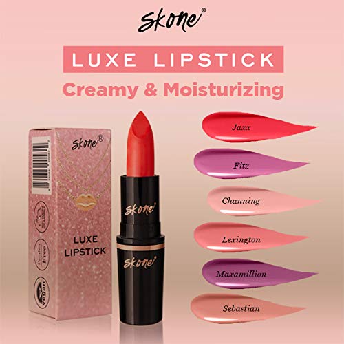 Skone Cosmestics | Charm Collection | Luxe hydrating Lip Stick | Vegan Formula | Infused with Vitamin E | Long Lasting Lightweight Lip Balm | Color Maxamillion