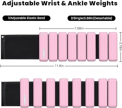 8PCS Home Fitness set 2 (1lb (1lb Each), 5PCS Resistance