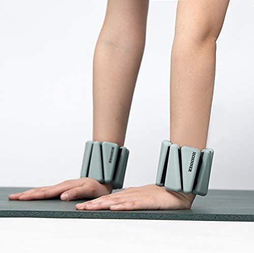 Adjustable Women Wrist Weights - Silicone Bracelet Button 1 LB 2 Per