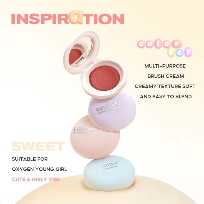 COLORKEY Soft Mist Multi-Purpose Cream | Lips & SUNSET, ) 2.5g