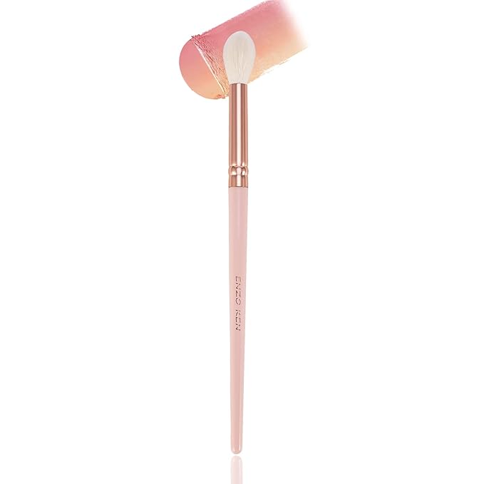 ENZO KEN Natural Goat Hair Eyeshadow Blending Brush - Eye Blending & Contour Brush, Single Piece, E204L