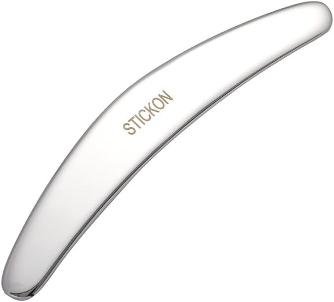 STICKON Stainless Steel Muscle Scraper Tools Set 2 in 1 Gua Sha Scraping Massage Tools, IASTM Tool for Physical Therapy Great Soft Tissue Mobilization Tool(STICKON-48)