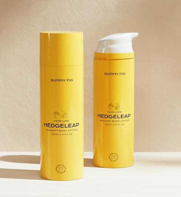 HedgeLeap Scented Body Lotion – Fragrance Moisturizer Cream Hydrating Formula Warm Fruity & Woody Perfume Scent | 2% Niacinamide & Hyaluronic Acid | Sunny Fig, 150 ml