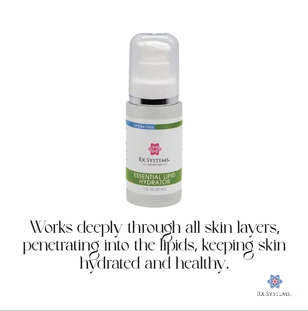 Rx Systems PF Essential Lipid Hydrator, Facial Moisturizer Oil | 100% Pure Squalane Oil for Improved Skin Hydration and Elasticity. Daily Oil Face Hydrator