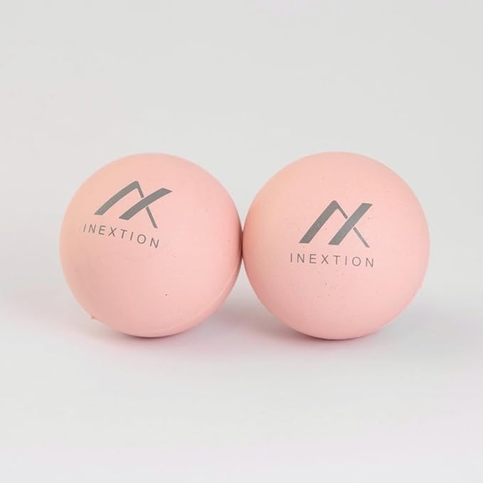Therapy Massage Balls (2-Pack), High-Density Fascia Balls for Targeted Muscle Relaxation & Daily Recovery - 50D & 65D Hardness Options (Soothing Pink + Soothing Pink (50D+50D))