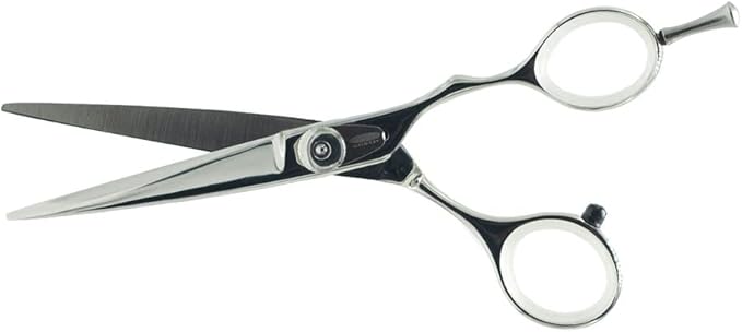 Cricket Logo Gold Series Pro Hair Cutting Scissors, 5.25" - Hair Scissors for Professionals & Barber, Convex Edge Blade, Forged Stainless Steel, Adjustable Tension, Ergonomic Grip