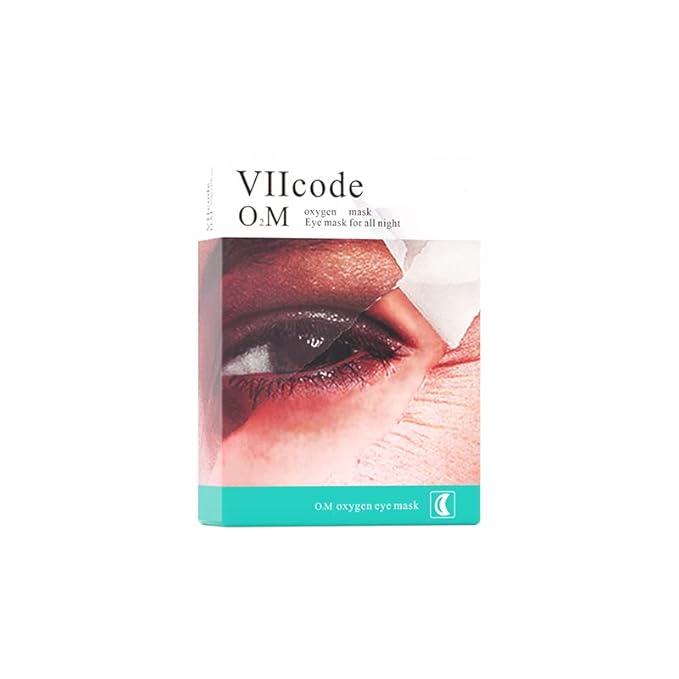 VIIcode O2M Oxygen Eye Mask for All Night Repair -Under Eye Gel Patches, 8 Hours Oxygen Treatment-Reduce Wrinkles, Eye Bags, Puffiness, Dark Circles -Skin Care Products（6 Pairs