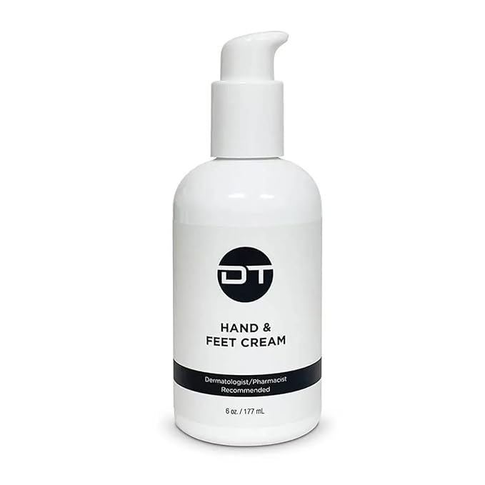 DT Collagen Hand & Foot Cream | Cracked Heel Cream with Urea & Lactic Acid | Collagen Moisturizer for Dry Hands & Feet | Heavy Duty Foot Cream for Calluses | Paraben Free, 4 oz