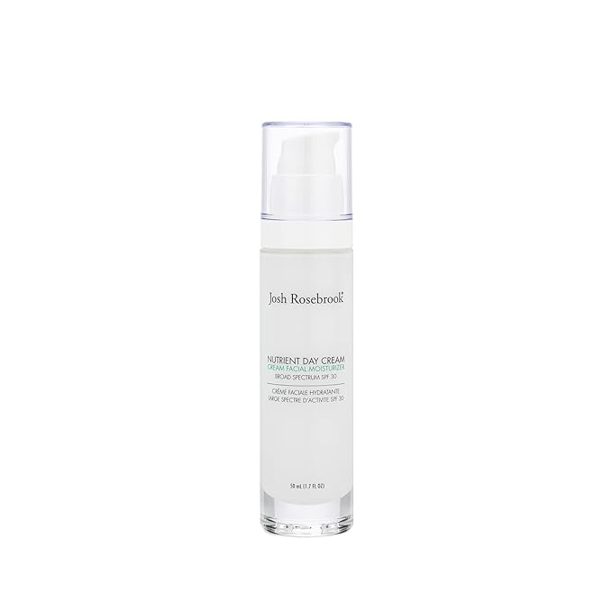 Josh Rosebrook Nutrient Day Cream - Regenerating Facial Moisturizer, High Protection Broad Spectrum Sunscreen SPF 30, Reef Safe - 50mL - 1.7 Oz
