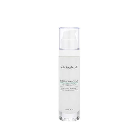 Josh Rosebrook Nutrient Day Cream - Regenerating Facial Moisturizer, High Protection Broad Spectrum Sunscreen SPF 30, Reef Safe - 50mL - 1.7 Oz