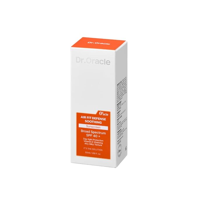 Air Fit Defense Soothing Sunscreen- SPF 40+, Outdoor Essential, No White Cast, Non-Greasy, Niacinamide, Vitamin E Sun Block For face, Korean Skin Care, Lightweight, Hydrating 1.69 fl. oz