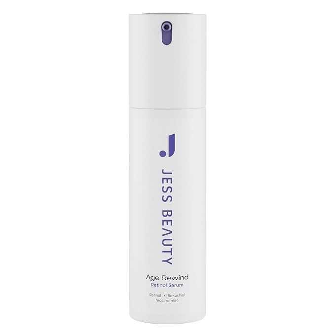 JESS BEAUTY | Skin Care Retinol Cream Centella Asiatica & Hyaluronic Acid | Retinol Night Face Cream Moisturizer 1 fl. oz (Age Rewind)