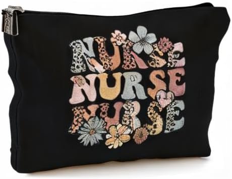 QGFM Nurse Makeup Bags - Cosmetic Bags With Zipper for Women & Student Nurses