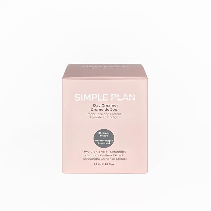 SIMPLE PLAN Advanced Moisturizing Day Cream – Hydrating Face Moisturizer with Hyaluronic Acid & Ceramides, Fragrance-free Facial Moisturizer for Women & Men, Daily Moisturizer for Sensitive Skin 50 ML