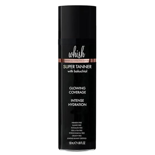 Whish Self Tanner with Bakuchiol Oil - Reduces Fine Lines & Wrinkles, Hydrating & Firming, 4.06oz