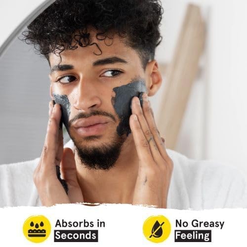 Lumin Charcoal Face Wash for Men, Daily Detox Cleanser, Hydrating Facial Wash w Activated Charcoal, Exfoliates & Unclogs Pores, Oil Control, Refreshing Skincare for Normal & Sensitive Skin, 2 Pack