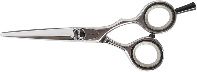 Cricket Logo Gold Series Pro Hair Cutting Scissors, 5" - Hair Scissors for Professionals & Barber, Convex Edge Blade, Forged Stainless Steel, Adjustable Tension, Ergonomic Grip