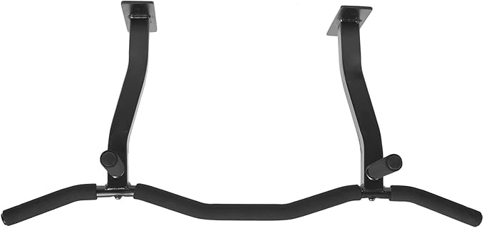 Ceiling Mount Pull Up Bar with Reversible Risers 16 and 24 Inch