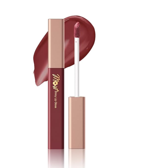 Lip Stain Hydrating High Shine – Lightweight Non-Sticky Glossy Lip Tint, Mirror Shine Moisturizing Lip Makeup for Plump & Full Lips, Long-Lasting Rich Color Lip Glaze, Soft Smooth Lip Gloss 12#