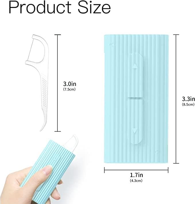 Dental Floss-LIAMOSS Floss Pick Dispenser,120 Count PinkBlue Flossers for Adults,Dental Pick,Floss Threaders,Toothpicks Sticks,The Best Dental Tools for Cleaning Teeth & Oral Care…