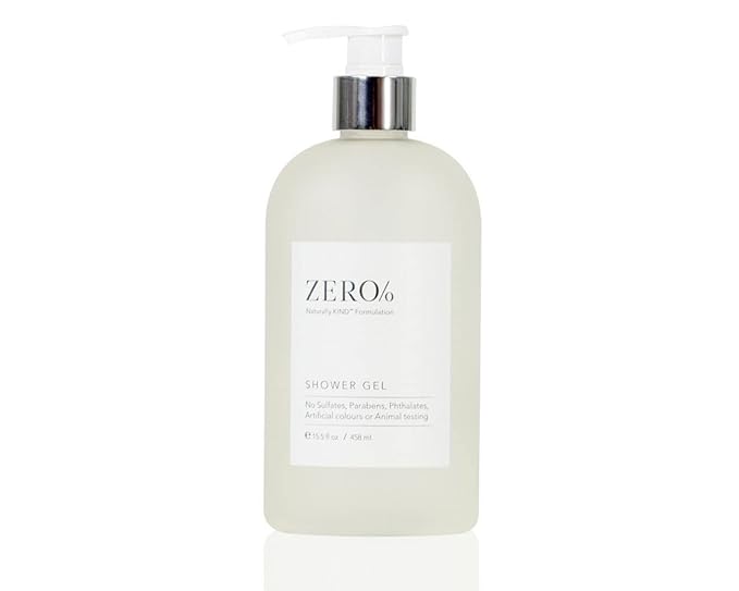 Gilchrist & Soames Zero% Shower Gel – Naturally Kind Sulfate, Paraben & Cruelty-Free Liquid Body Wash for Men & Women, Fresh Botanical Scent Infused with Glycerin & Aloe for Hydrated Skin, 15.5 oz