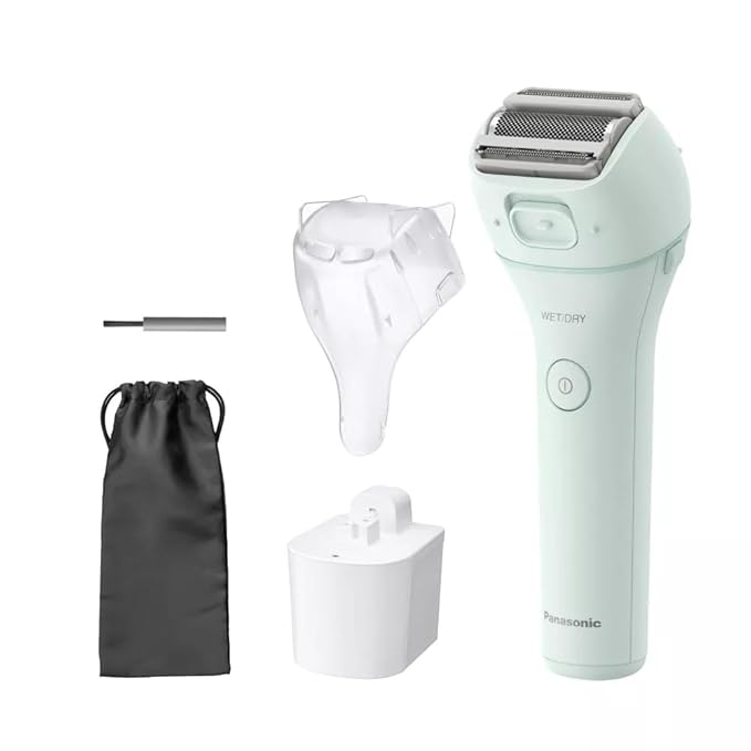 Panasonic Close Curves Electric Razor for Women, Cordless 3-Blade Shaver with Pop-Up Bikini Trimmer, Wet Dry Operation - ES-WL60-G (Green)