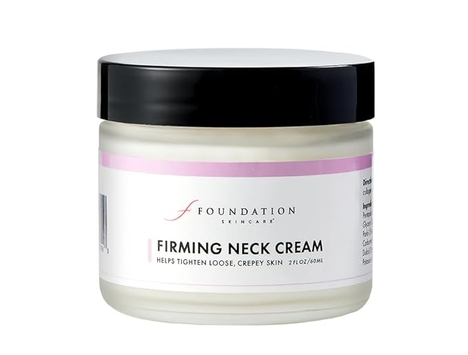 Foundation Skincare Firming Neck Cream - Firms, Strengthens, & Hydrates Crepey Skin for a More Youthful-Looking Neck & Décolletage - with Peptides & Natural Moisturizing Agents - 2 Oz