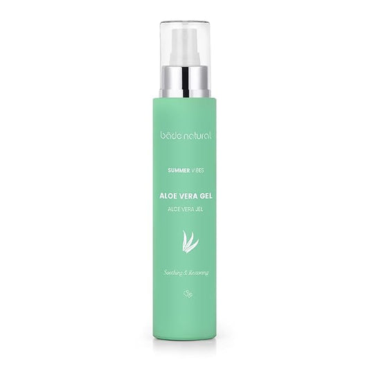 Bade Natural Aloe Vera After Sun Gel – Hydrating & Cooling Gel for Face and Body with Lavender and Mint Water – Soothes, Moisturizes, and Refreshes – 3.38 fl oz