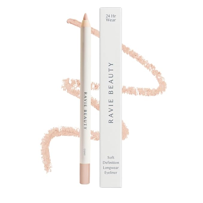 Ravie Beauty Soft Definition Longwear Eyeliner Pencil – Soft, Blendable, Waterproof & Smudge-Resistant Eye Liner for Everyday Natural Look – Vegan, Cruelty-Free, Clean Formula (Dune)