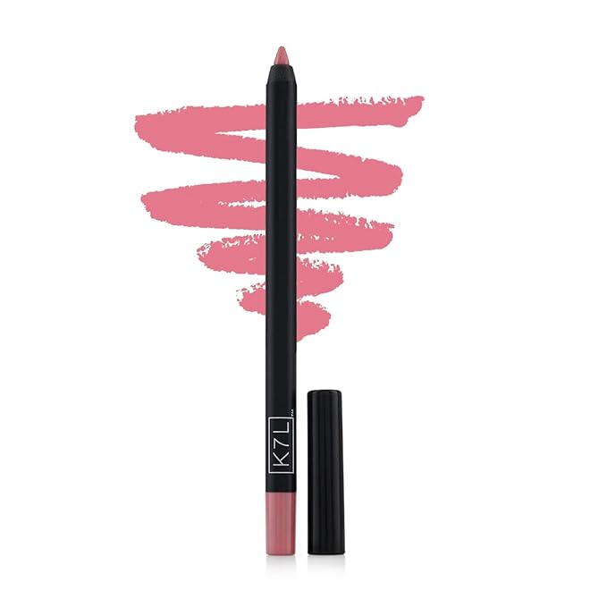 K7L Light Pink Lip Crayon (Vegan) - Waterproof and Smudge-Proof Rose