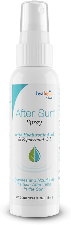 Hyalogic - After Sun Spray - Soothing Hyaluronic Acid and Peppermint Oil - 4oz